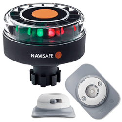 Navisafe Navilight Tricolor 2NM w/Navibolt Base & RIB Mount White