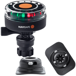 Navisafe Navilight 2NM Tricolor w/Navimount Base & RIB Mount Black