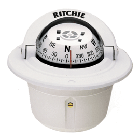 Ritchie F-50W Explorer  Marine / Boat Compass White, F-50W, 010342160034