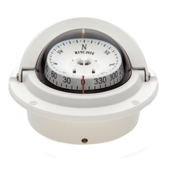 Ritchie F-83W Voyager Compass White Marine, F-83W, 010342140074