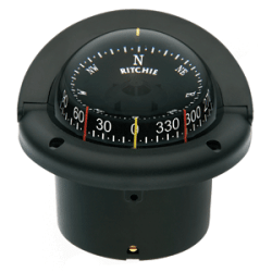 Ritchie Hf-743 Helmsman Marine / Boat Compass  Black Fits 4 Hole