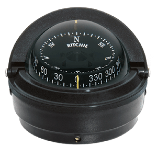 RITCHIE S-87 VOYAGER SURFACE MOUNT COMPASS BLACK, S-87, 010342140333