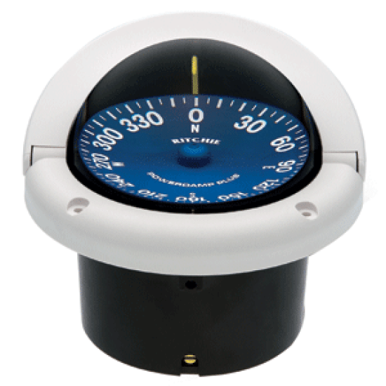 Ritchie Ss-1002W White Marine Compass, SS-1002W, 010342130143