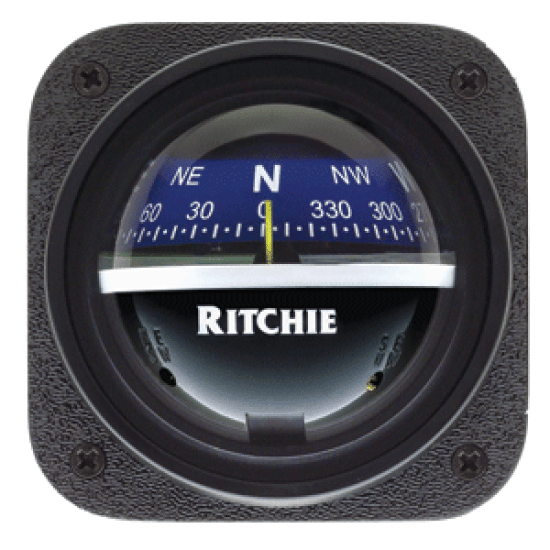 Ritchie V-537B Explorer  Bulkhead Mount Compass Blue Dial Marine, V-537B, 010342161208