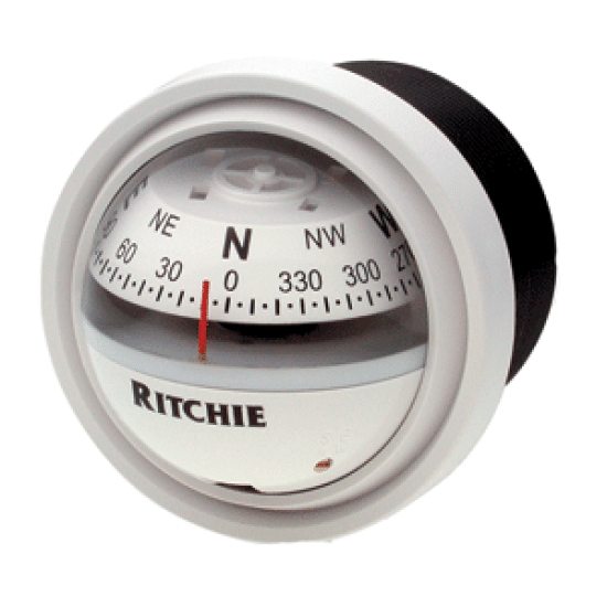 Ritchie V-57W.2 Explorer Compass - Dash Mount - White, V-57W.2, 010342160621