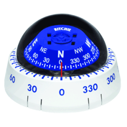 Ritchie Xp-99W Kayaker Surface Mount Compass White Marine Small Boat Kayak