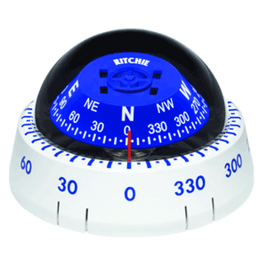 Ritchie Xp-99W Kayaker Surface Mount Compass White Marine Small Boat Kayak, XP-99W, 010342140661