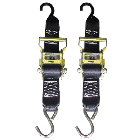 Rod Saver Heavy-Duty Ratchet Trailer Tie-Down - 2" x 3' - Pair, R2TTD3, 082687982008