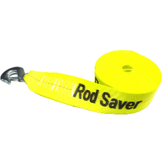 Rod Saver Heavy-Duty Winch Strap Replacement - Yellow - 3" x 20', WS3Y20, 082687991185