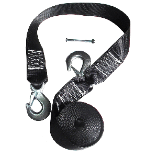 Rod Saver Winch Strap Replacement w/Safety Strap - 16', WS16S, 082687982473