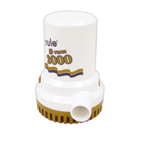 Rule 2000 Gph Gold Series Non  Automatic Bilge Pump, 9, 042237083319