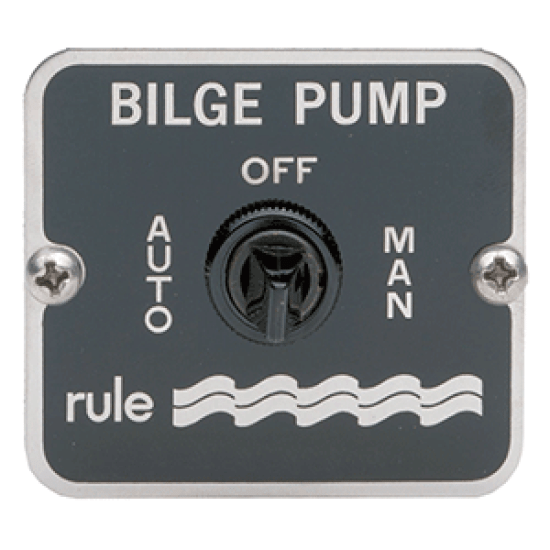 Rule 3 Way Panel Switch 12/24/32V Bilge Aerator Washdown Or Livewell Pump, 45, 042237083807