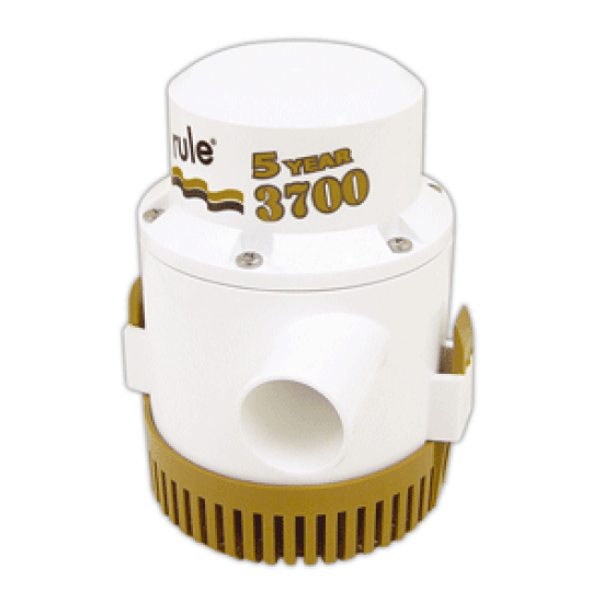 Rule 3700 Gph Gold Series Non Automatic Bilge Pump, 13A, 042237085818