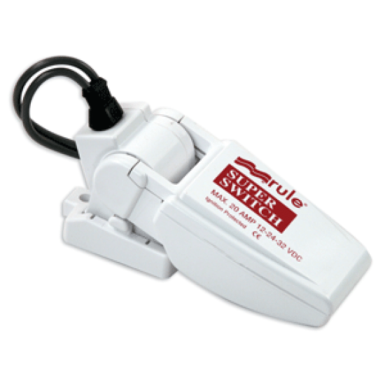 Rule Super Switch Bilge Pump Float Switch W/ Fuse Holder 5 Yr Warranty, 37FA, 042237095527