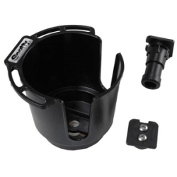 Scotty Drink Cup Holder Boat Marine Bulkhead Gunnel Rod Holder Mount Black