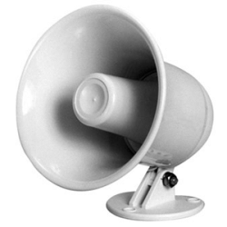 Speco Spc-5P 5" Weatherproof Pa Speaker W/ Plastic Base - 8 Ohm