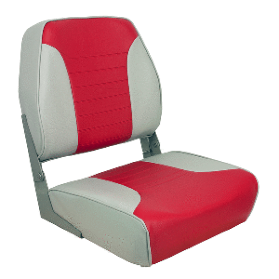 Springfield Economy Multi-Color Folding Seat - Grey/Red, 1040655, 038132946736