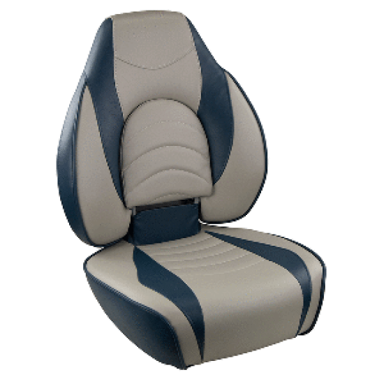 Springfield Fish Pro High Back Folding Seat - Blue/Grey, 1041631-1, 000000000000