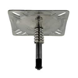 Springfield KingPin 7" x 7" Seat Mount w/Spring - Polished