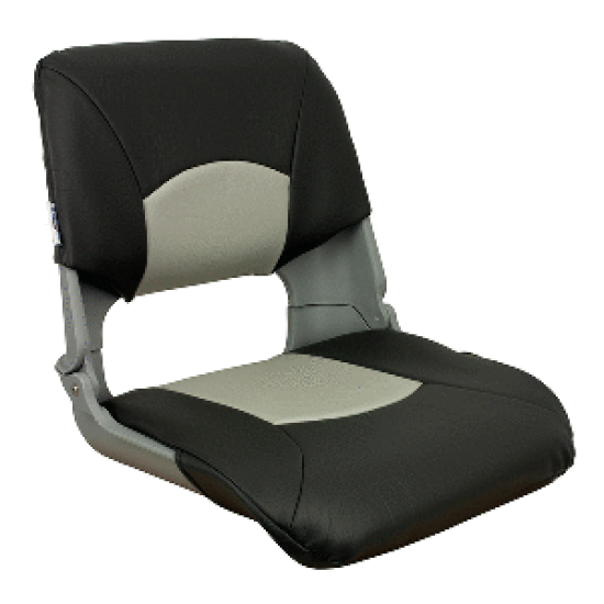 Springfield Skipper Standard Folding Seat - Grey/Charcoal, 1061017, 038132930759