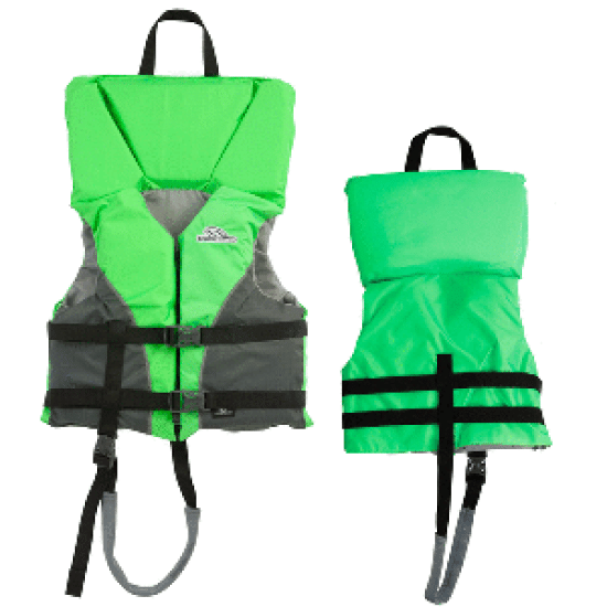 Stearns Youth Heads-Up Life Jacket - 50-90lbs - Green, 2000032674, 076501084733