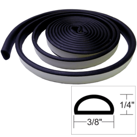 Taco 1/4 X 3/8 Weather Seal Black 10' V30-1333B10-1, V30-1333B10-1, 630838020439