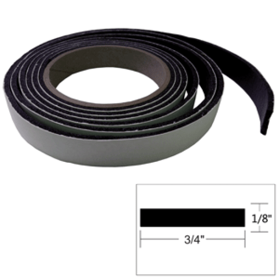 Taco 1/8 X 3/4 Hatch Tape 8' Black V30-0744B8-2 Marine Auto Rv, V30-0744B8-2, 630838020378