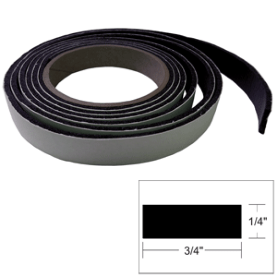 Taco Hatch Tape - 8'L X H X  3/4W - Black, V30-0748B8-2, 630838020385