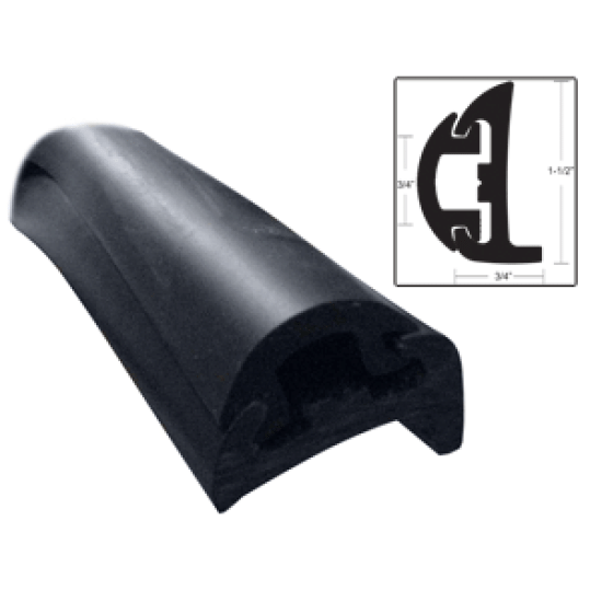 Taco Semi Rigid Rub Rail Kit With Black Insert 50', V11-9795BBK50D-2, 630838029104