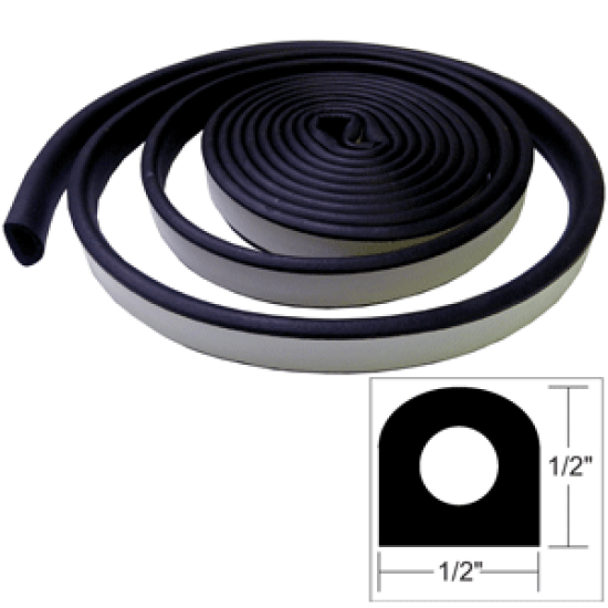 Taco Weather Seal - 10'L X W X H - Black, V30-0202B10-1, 630838020354