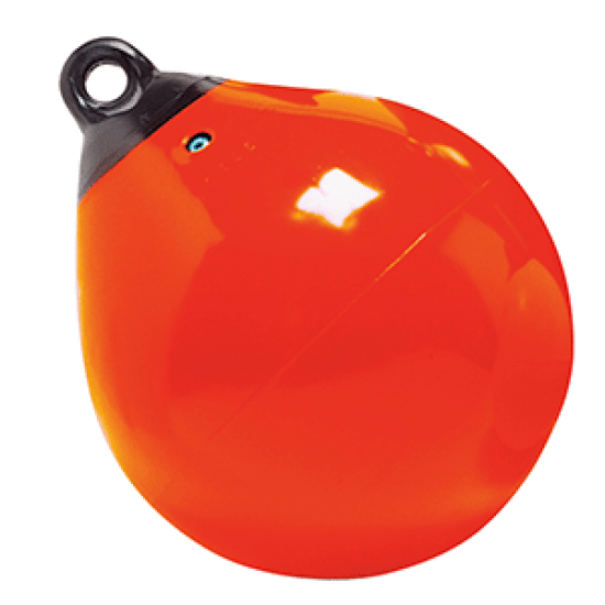 Taylor Made 12" Tuff End Inflatable Vinyl Buoy - Orange, 61143, 040011316431