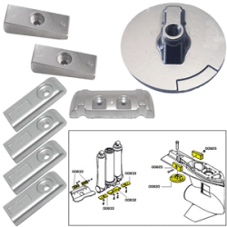 Tecnoseal Anode Kit W/Hardware - Mercury Verado 6 - Aluminum