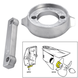 Tecnoseal Anode Kit w/Hardware - Volvo 280 - Aluminum