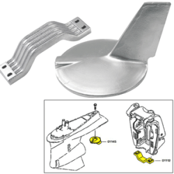 Tecnoseal Anode Kit W/Hardware - Yamaha 200-300Hp Hi-Performance - Aluminum