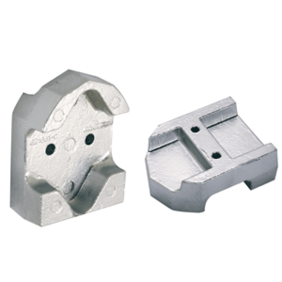 Tecnoseal Gimbal Block Anode - Aluminum, 00806BISAL, 805961781407