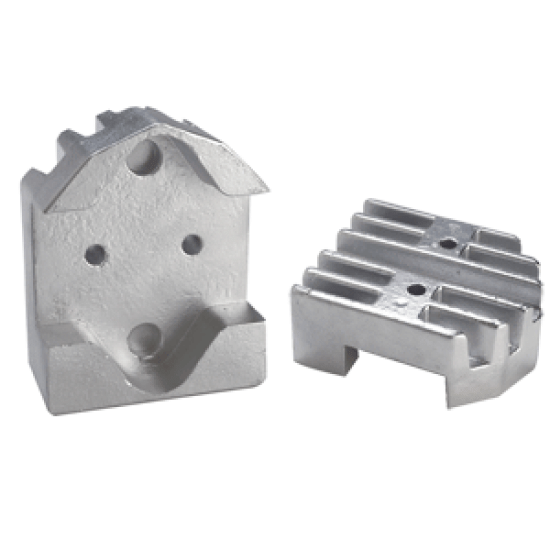 Tecnoseal Gimbal Block Anode - Zinc Finned, 806, 803383706425