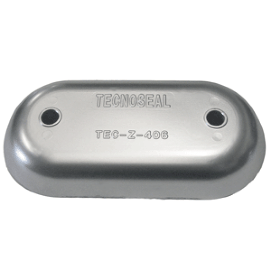 Tecnoseal Z406 Hull Plate Anode - Zinc, TEC-Z-406, 803383706879