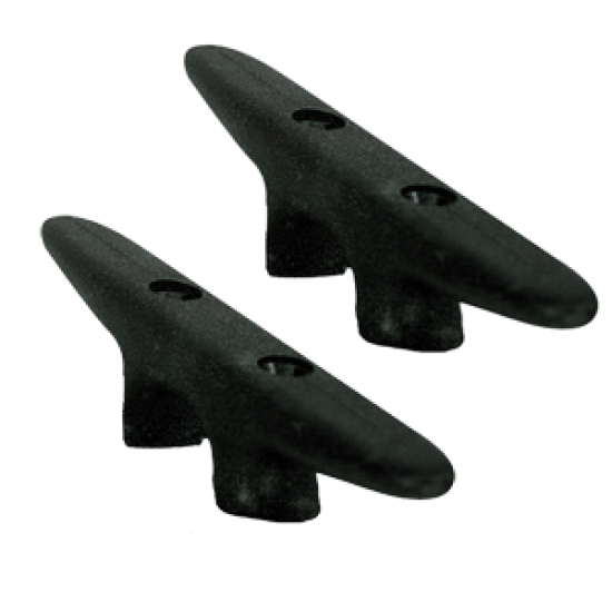 Whitecap Black Nylon Cleat 6" Pair, 3421BP, 725060342135