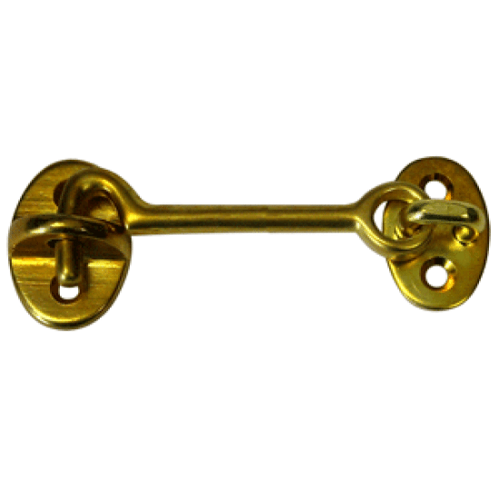 Whitecap Cabin Door Hook - Polished Brass - 3", S-1402BC, 725060140236