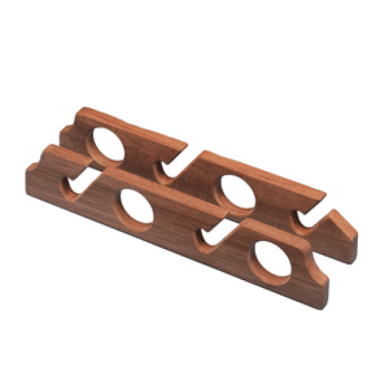 Whitecap Teak Four-Rod Storage Rack - Pair, 60612, 725060606121