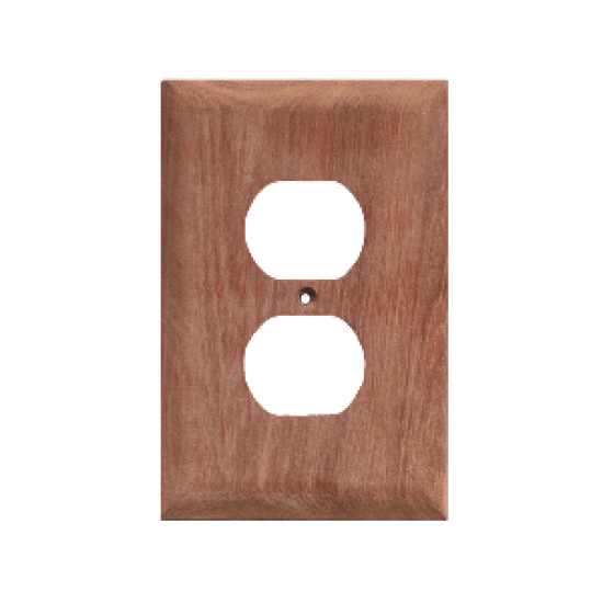 Whitecap Teak Outlet Cover/Receptacle Plate - 2 Pack, 60170, 725060601706