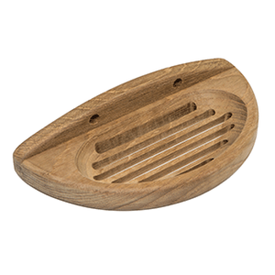 Whitecap Teak Oval Soap Dish, 62315, 725060623159