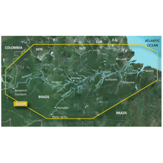 Garmin Bluechart  G2 - Hxsa009R - Amazon River - Microsd/Sd, 010-C1066-20, 753759978730