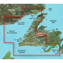 Garmin Bluechart  G2 Vision - Vca008R - Newfoundland West - Sd Card