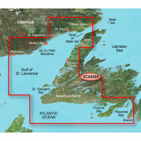 Garmin Bluechart  G2 Vision - Vca008R - Newfoundland West - Sd Card, 010-C0694-00, 753759068745