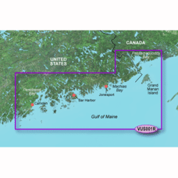 Garmin Bluechart  G2 Vision  - Vus001R - North Maine - Microsd /Sd