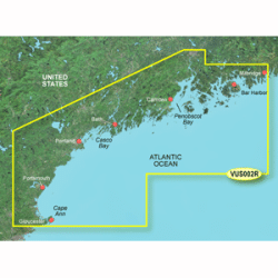 Garmin Bluechart  G2 Vision  - Vus002R - South Maine - Microsd /Sd