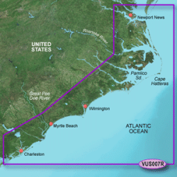 Garmin Bluechart  G2 Vision  - Vus007R - Norfolk - Charleston - Microsd /Sd