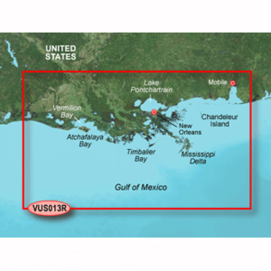 Garmin Bluechart  G2 Vision  - Vus013R - Mobile - Lake Charles - Microsd /Sd, 010-C0714-00, 753759068943