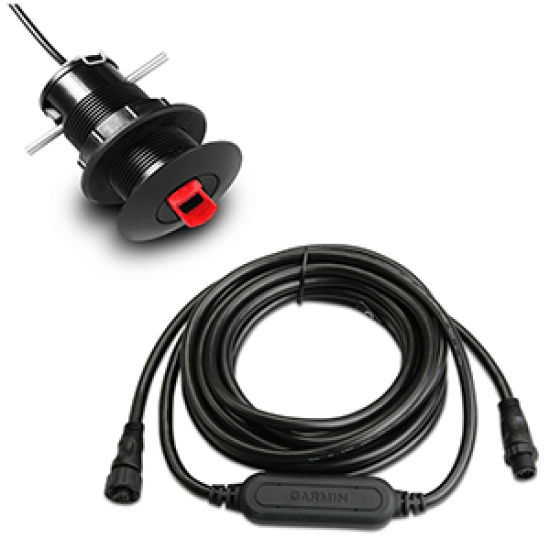 Garmin GST 43 Thru-Hull Speed/Temperature Transducer w/GST 10 Bundle, 010-04284-00, 753759139889